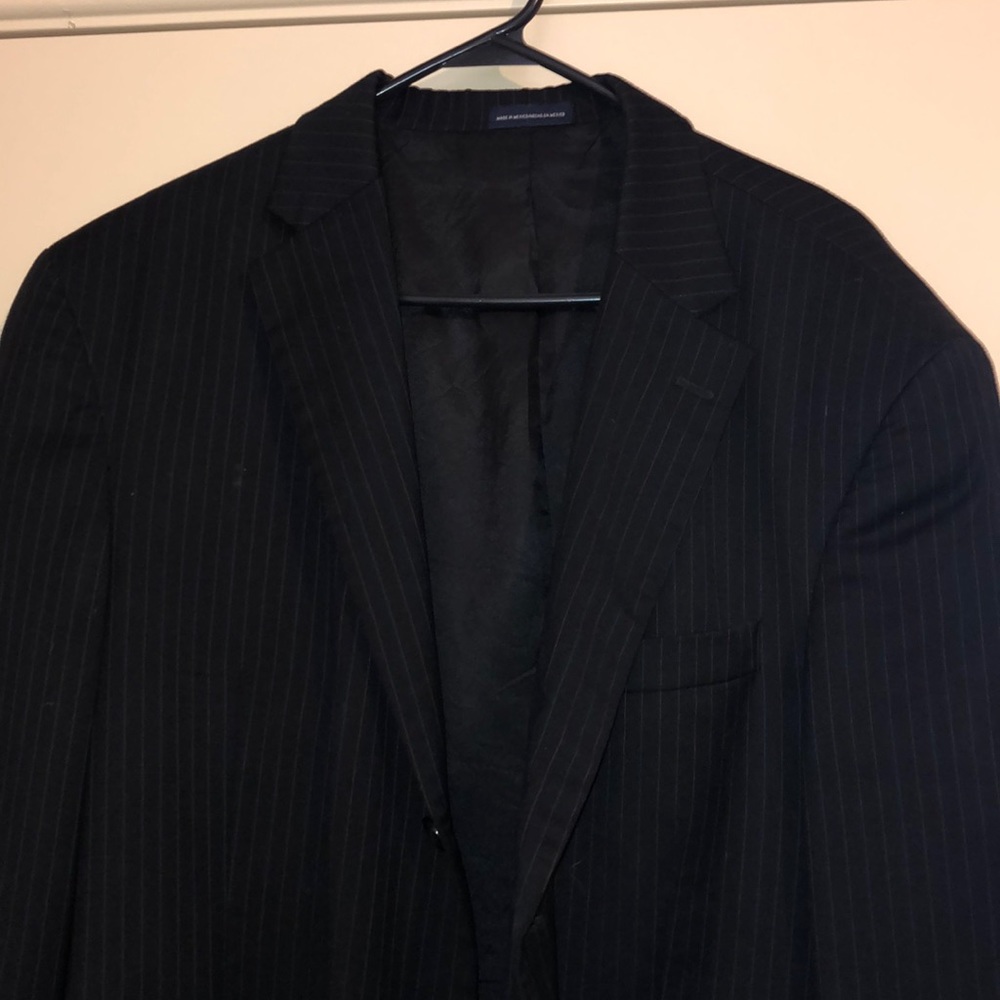 Stripped Long Suit Coat